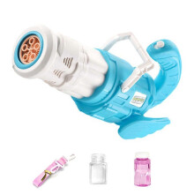 (blue) Electric Bubble Maker Bubble Toy with Upgrade 5-Hole Blower Swimming Pool Outdoor Girls Summer Toy Gift Blue/Pin pink