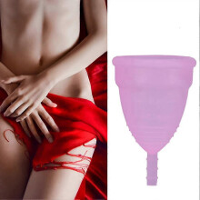 2PCS/Se Menstrual Cup for Beginners-Soft Reusable Period Cup-Tampon and Pad Alternative - Cleaner Disposable