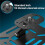 Portable Folding Projector Stand Desktop/Wall-Mount/Ceiling-Mount 3in1 Multi-Functional Stand 2