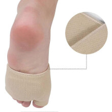 (12V White) Pedimend Premium Ball of Foot Cushion Pads Metatarsal Pads Gel Sleeves Cushions