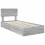 VidaXL vidaXL Storage Bed Grey Sonoma 100 x 200 cm Engineered Wood 4