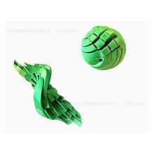 (Green) 25-26 3D Printed Slime Ball Fidget Toy Portable Anxiety Relief Deformation Gear Ball Sensory Toy for Kids Adults ADHDs