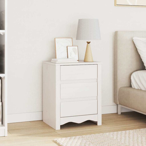 VidaXL vidaXL Coffee Table Drammen White 45 x 35 x 56 cm Solid Pine Wood