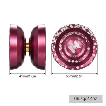 2 Pack Professional Yo Yo Balls Aluminum Alloy Responsive YoYo with Unresponsive Bearing for Professionals Beginners