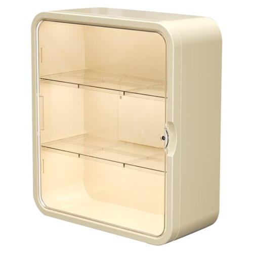 No Punching Installation Wall Hanging Cabinet Transparent Drawer-Type Large-Capacity Multi-Layer Storage Box B 1