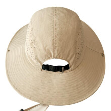 (Khaki color, one size) Women's Quick-Dry Fishing Sun Hat UPF 50+ Outdoor Hiking Cap Lightweight Breathable Bucket Hat Summer