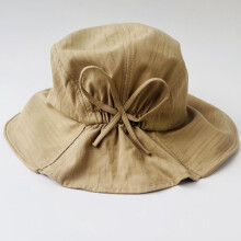 (Khaki, 56-58cm) Women's Bucket Hat with Bowknot Japanese Style Spring Summer Sun Hat UPF 50+ Foldable Wide Brim Packable Outdoor
