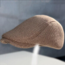 (Brown, One size) New British Beret Warm Men's Earflap Hat for Seniors Casual Driver Cap