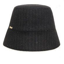(Black, one size) Women's Corduroy Bucket Hat Winter Thick Wool Fedora Sun Shade Face Cover Fleece Beanie Casual