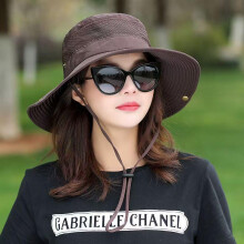 (Brown, One size) Men's Summer Sun Hat Outdoor Fishing Hiking Sunscreen Hat Sun Cap Fisherman Hat UV Protection Breathable Hat