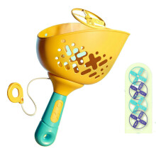 Children Outdoor Toy Flying Saucer Toy Flying-Sky Disc Bamboo-Dragonfly Toy for Children Disc Flying Saucer for Outdoor Yellow