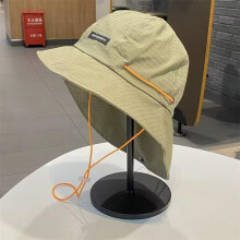 (Army green, One size) Summer Outdoor Bucket Hat for Men Women Camping Sun Hat Drawstring Wide Brim Sunscreen Waterproof Breathable