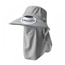 (Light gray) Simple Japanese Sun Protection Brim Hat Women Trendy Spring Summer Outdoor Fisherman Hat Unisex