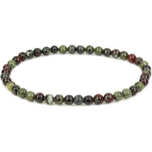 4mm Natural Round Beads Gemstones Rock Crystal Stretch Bracelet 7 Inch Heilwiy Unisex Gift