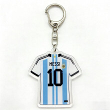 World Cup Soccer Star Messi Acrylic Jersey Keychain Creative Pendant Fan Souvenir