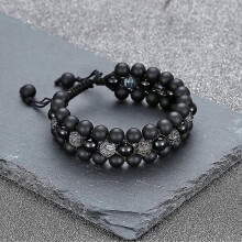 Beads Chakra Bracelet Tigers Eye Gemstone Black Onyx Obsidian Lava Rock Stone Essential Heilwiy Gift