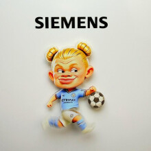 (shape 2) Haaland Topknot Rotating Refrigerator Magnet Funny Football Magnet Man City Fan Creative Gift Unique Design