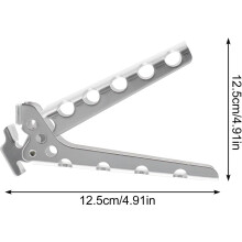 Topfhalter aus Aluminiumlegierung mit integriertem Tellerhalter – hitzebeständig und rostfrei – ideal für Camping.