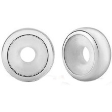 2pcs Heilwiy 925 Sterling Silver Rubber Spacer Stopper Bead Charm for European Bracelets Gift