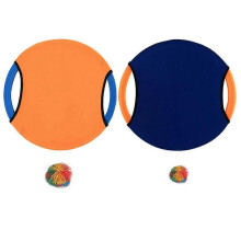 Flying Disc Trampoline Paddle and Ball Set Ball Bounce Game Toss and Catch Bat with Ball Outdoor Sports for Adults Kids (1 Paddle and 1 Ball, Random C