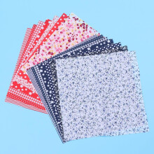 14 Stück Patchworkstoff, DIY-Nähstoff, gemischte Farben, für Puppenkleidung, Kostüme, Schulprojekte, zufällige Farbauswahl