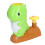 Interactive Dinosaur Flying Disc Toy for Indoor Outdoor Fun Green 5