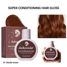 (Gentlebrown/100ml) 100ml Hair Glaze Super Gloss Color Conditioning Hair Gloss Highlights Ha
