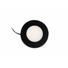 Synergy 21 Downlight Round / 4000K Schwarz / 12V / 76Ø x 10mm Möbelleuchte mit AMP Stecker