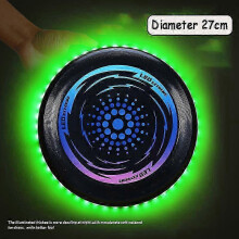 (ATS30335 F) LED Flying Disc Outdoor Toys Children Boomerang Discs Ultimate Sport Beach Camping Game Autism Social Interaction Toys for Kids