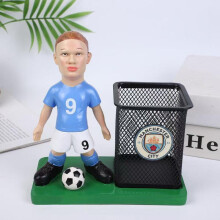Haaland Cartoon Pen Holder Desk Decor, Graduation Student Gift Office Desktop Organizer