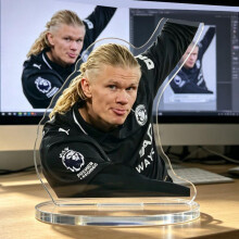 (Goal, 15cm) Haaland World Cup Scene Acrylic Figure Stand 15cm Desktop Decoration Physical Gift Merchandise Funny Material