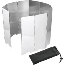 10 Pieces Foldable Stove Windscreen, Camping Windscreen