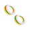 Flying Disc Hollow Flying Disc for Beach 8Pcs Assorted Color Durable Plastic 5