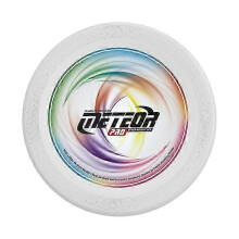 (White) LZ101A 27cm 13-Color LED Light Up Flying Disc Rechargeable Outdoor Sports Interactive Toy, Size L