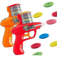 2 Pieces Foam Disc Launcher Zip Shot Shooter Disc Shooter Random Color