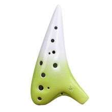 Performance Type 12 Hole Ocarina Middle Tone C AC Ceramic Made Accurate Tone Beginner Teaching Ocarina 12 Hole,A