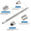 Drill Bit Set,M5 X 0.8 Straight Flute Thread Taps and 4.2mm Twist Drill Bits Titanium Coated, HSS6542 Threading Tools 2