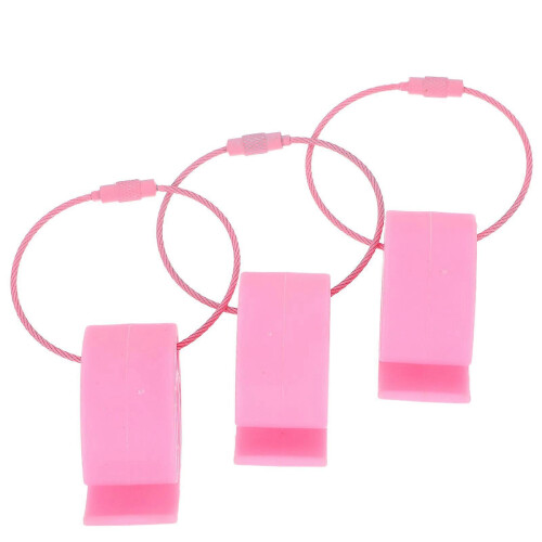 12Pcs Flying Disc Clips Clamp for Outdoor Activity Pink Pe Material
