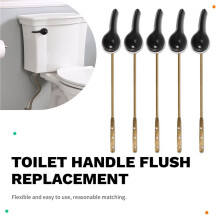 12 Pieces Toilet Flush Handle Lever Replacement, Brass Universal Flush Lever Finish Kit for Most Toilets