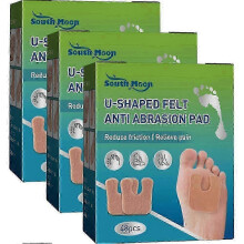 (3Boxes) Felt Forefoot Metatarsal Pad Feet Pain Relief Anti-slip Protector High Heel Cushion Soles Anti Abrasion U-shaped Pad Foot Care_yg1