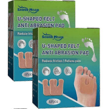 (2Boxes) Felt Forefoot Metatarsal Pad Feet Pain Relief Anti-slip Protector High Heel Cushion Soles Anti Abrasion U-shaped Pad Foot Care_yg1