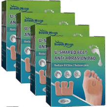 (4Boxes) Felt Forefoot Metatarsal Pad Feet Pain Relief Anti-slip Protector High Heel Cushion Soles Anti Abrasion U-shaped Pad Foot Care_yg1