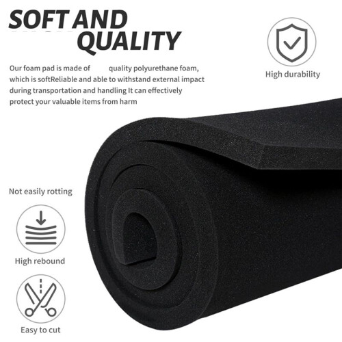 Polyurethane Foam Board,40 X 30 X 2.5cm Cuttable Foam Insert for Toolbox, Camera, Shockproof Cushioning 2