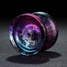 (NOAS black powder blue) Aluminum Yo Yo For Kids Beginner