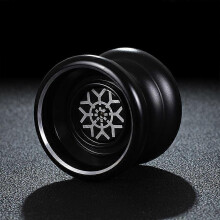 (MJ Pure Black) Aluminum Yo Yo For Kids Beginner