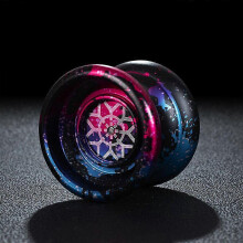 (MJ black powder blue) Aluminum Yo Yo For Kids Beginner