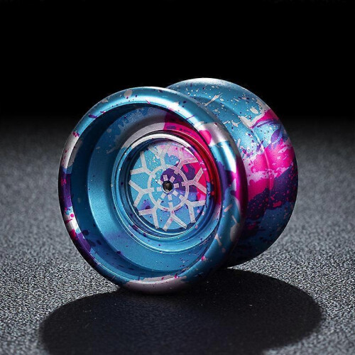 (MJ Camo Blue) Aluminum Yo Yo For Kids Beginner