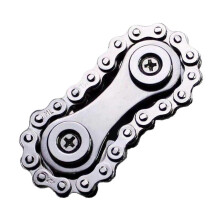 (Silver) Sprocket Suitable for Finger Wheel, Metal Chain for Gyroscope Adult Decompression Toys Silver