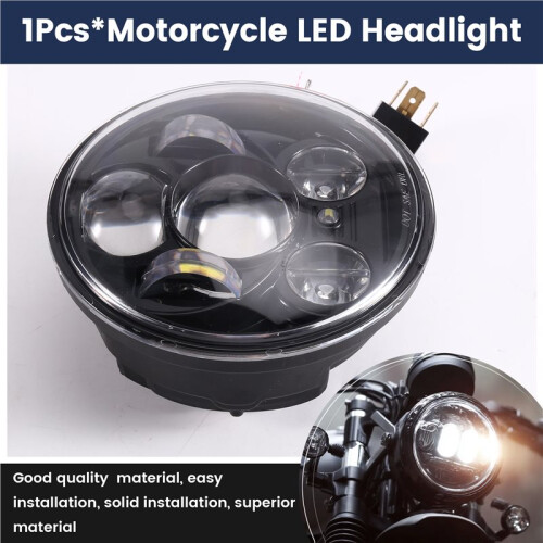Motorcycle LED Headlight 5.75 Inch High&Low  Front Lighting for  Modified Parts 1