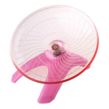 Hamster Running Wheel Silent Mouse Running Toy Flying Saucer Axle Wheel Rat Running Disc Toys Small Animal Hamster pink